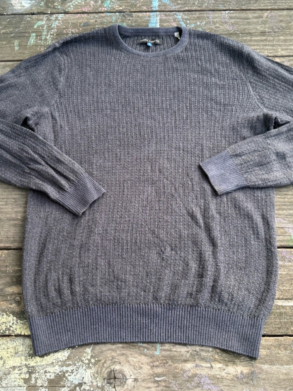 Vince Camuto Men's Crewneck Sweater - Charcoal